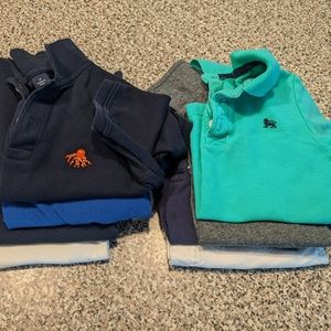 Lot of 8 short sleeve collared shirts boys size 4T